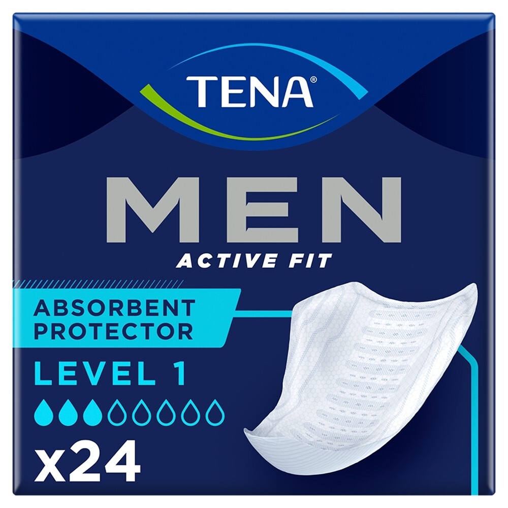 Tena Men Active Fit, wkładki anatomiczne dla mężczyzn, level 1, 24 sztuk