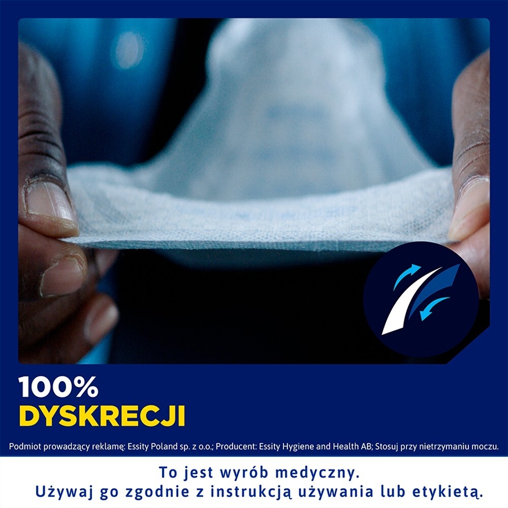 Tena Men Active Fit, wkładki anatomiczne dla mężczyzn, level 2, 20 sztuk