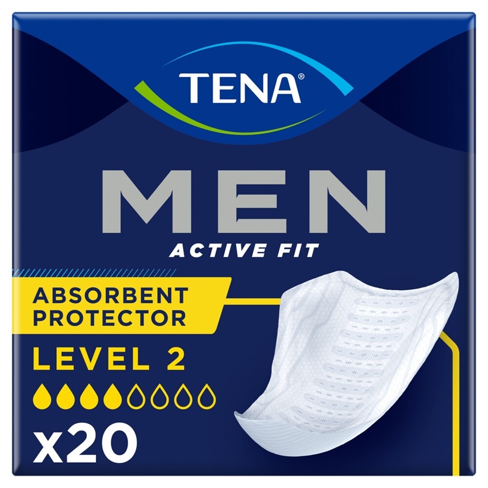 Tena Men Active Fit, wkładki anatomiczne dla mężczyzn, level 2, 20 sztuk