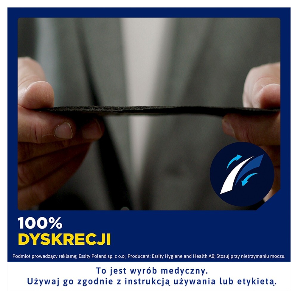 TENA Men Extra Light, wkłady anatomiczne, 14 sztuk