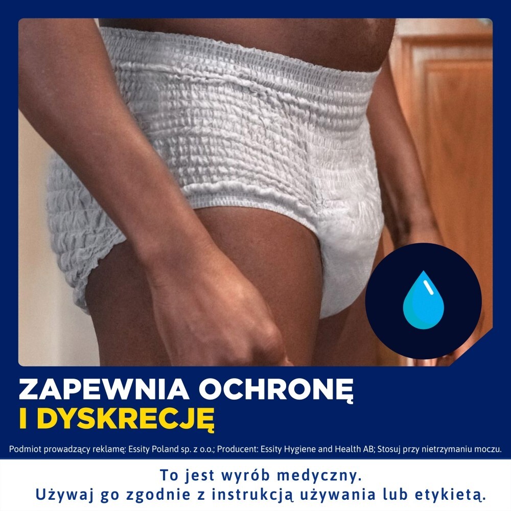 Tena Men Pants Normal, majtki chłonne, rozmiar L/XL, grey, 30 sztuk