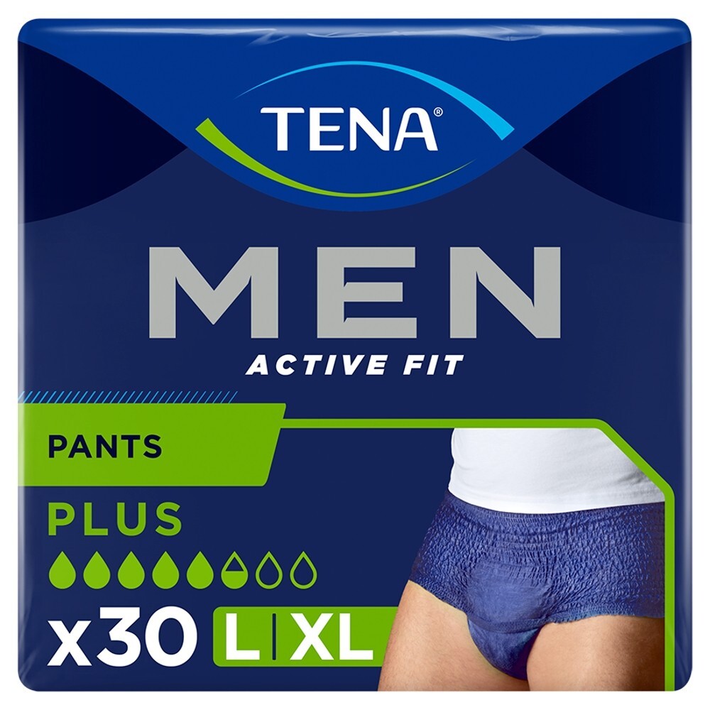 TENA Men Pants Plus, majtki chłonne, rozmiar L, 30 sztuk