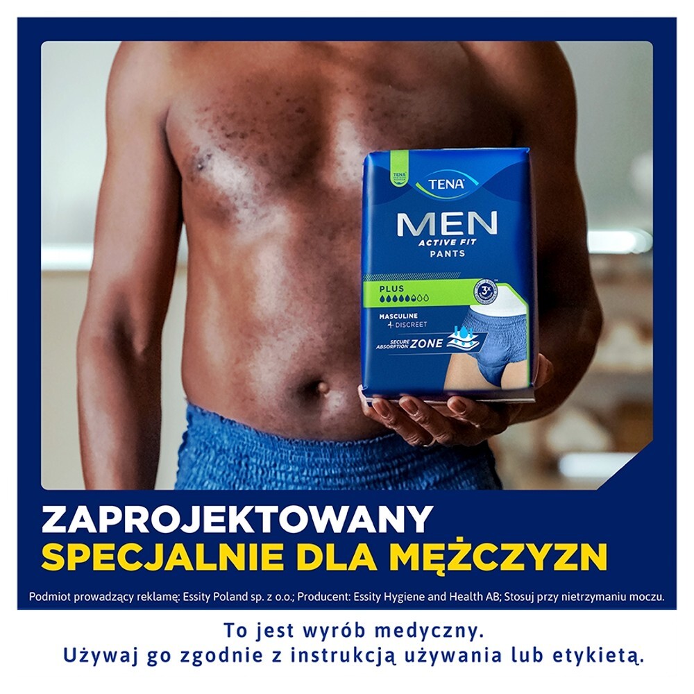 TENA Men Pants Plus OTC Edition, majtki chłonne, rozmiar M, 9 sztuk