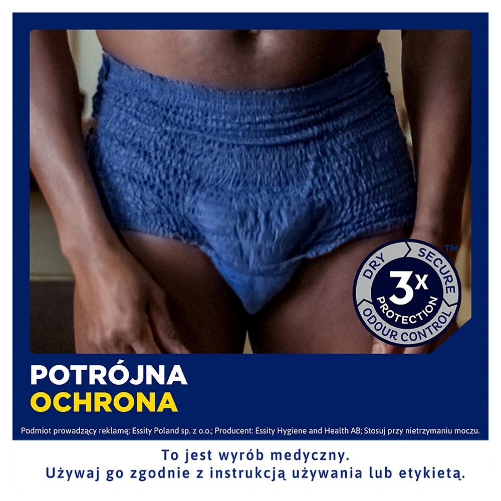 TENA Men Pants Plus OTC Edition, majtki chłonne, rozmiar M, 9 sztuk