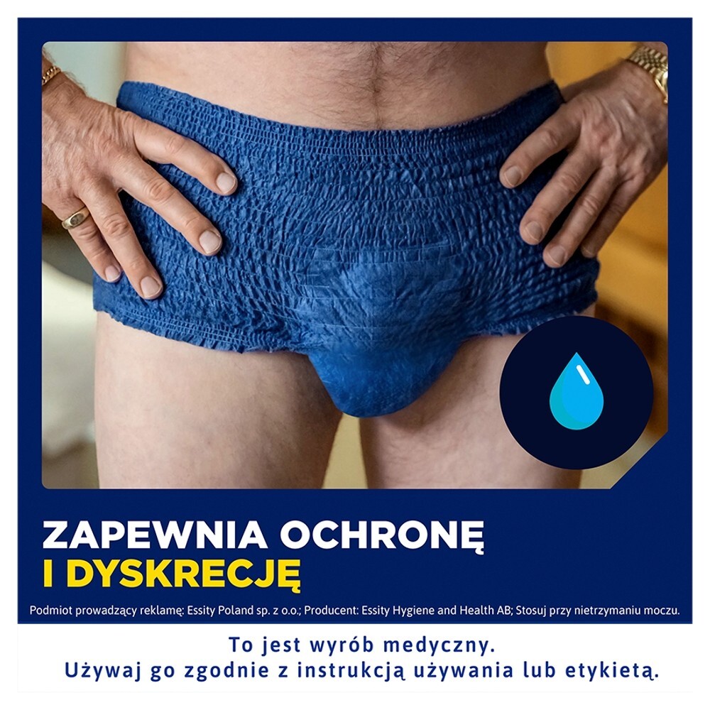 TENA Men Pants Plus OTC Edition, majtki chłonne, rozmiar M, 9 sztuk