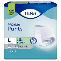 TENA ProSkin Pants Super Majtki chłonne L 12 sztuk