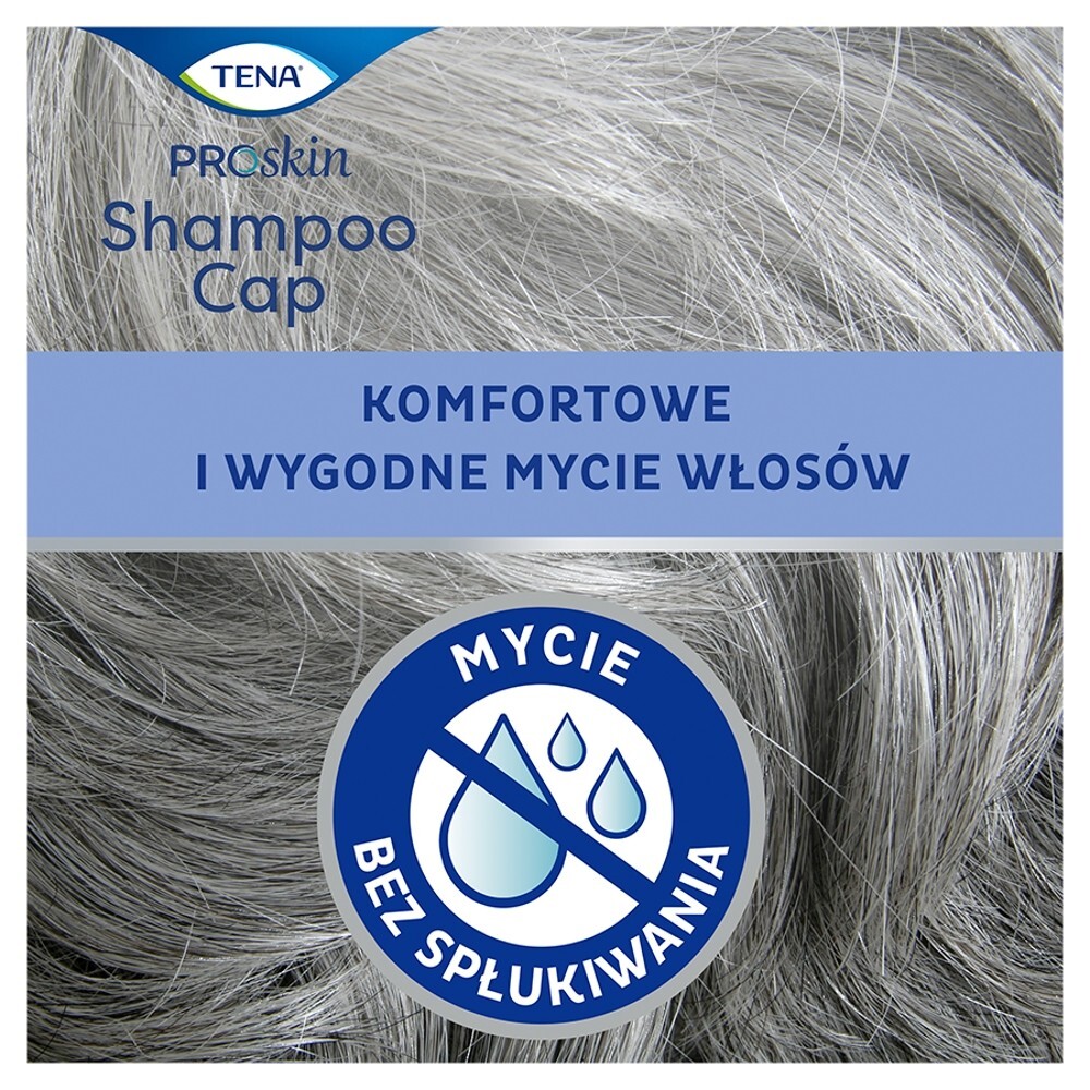 TENA Shampoo Cap, czepek do mycia włosów, 1 sztuka