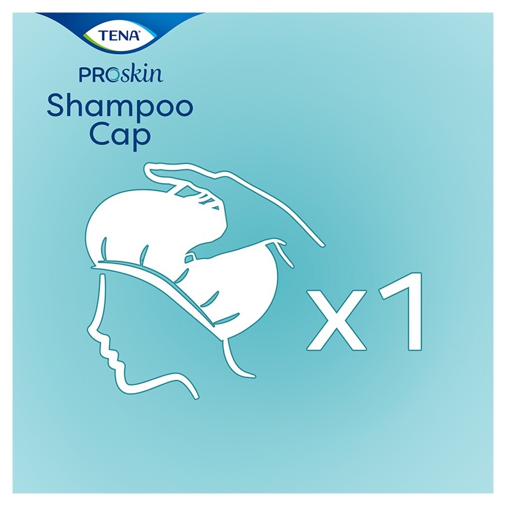 TENA Shampoo Cap, czepek do mycia włosów, 1 sztuka