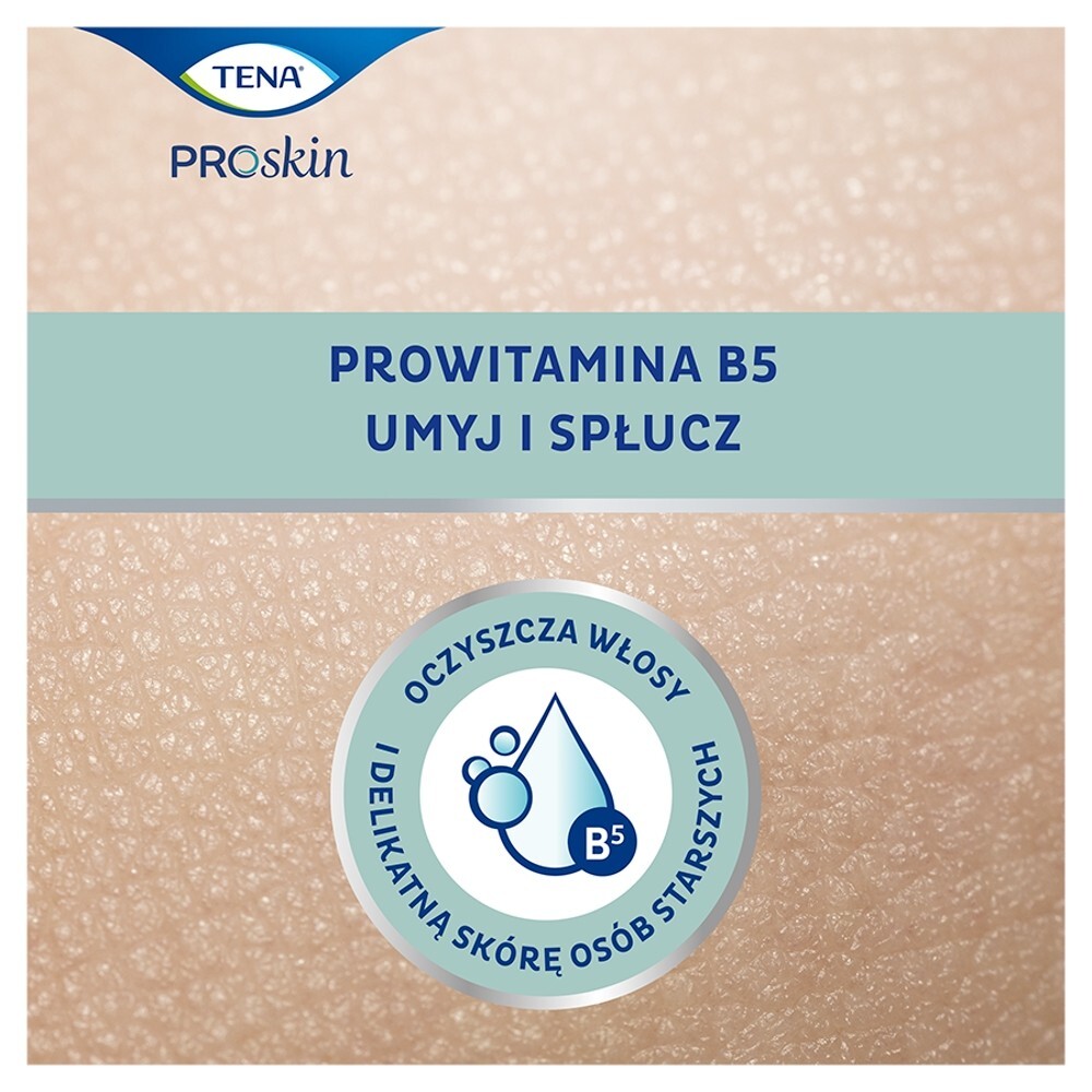 TENA Shower & Shampoo, szampon i żel pod prysznic 2w1, 500 ml