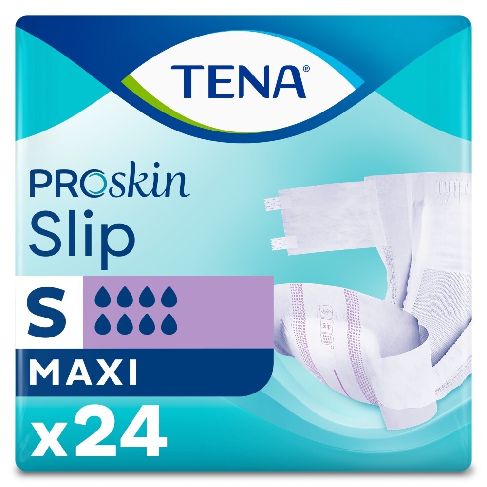 Tena Slip ProSkin, pieluchomajtki, rozmiar S, 56-85 cm, Maxi, 24 sztuki