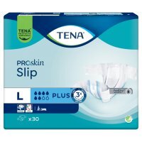 TENA Slip ProSkin Plus, pieluchomajtki, rozmiar L, 30 sztuk