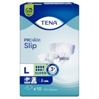 TENA Slip Proskin Super OTC Edition, pieluchomajtki, rozmiar L,10 sztuk