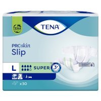 TENA Slip ProSkin Super, pieluchomajtki, rozmiar L, 30 sztuk