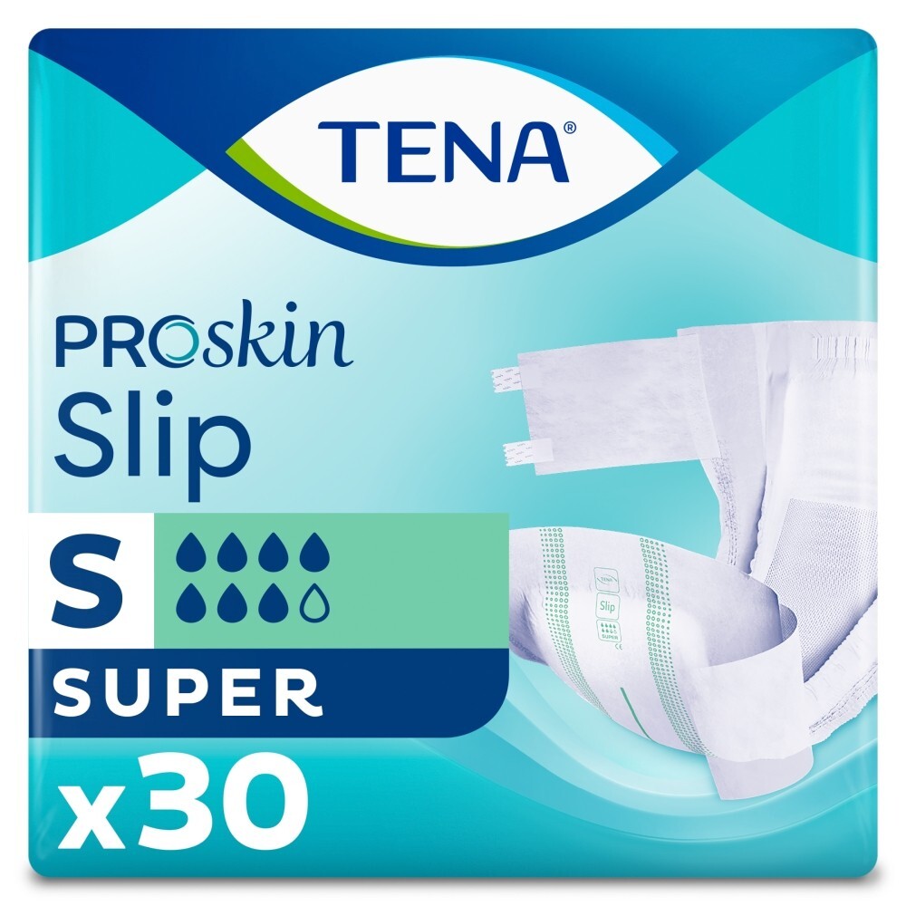 TENA Slip ProSkin Super, pieluchomajtki, rozmiar S, 30 sztuk