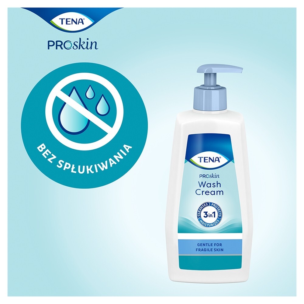 Tena Wash Cream, krem do mycia, bez spłukiwania, 1 L