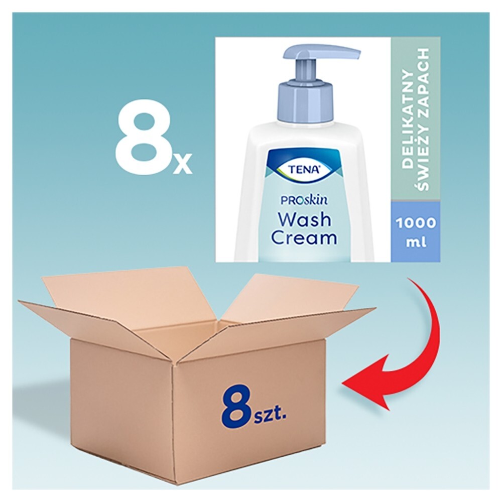 Tena Wash Cream, krem do mycia, bez spłukiwania, 1 L