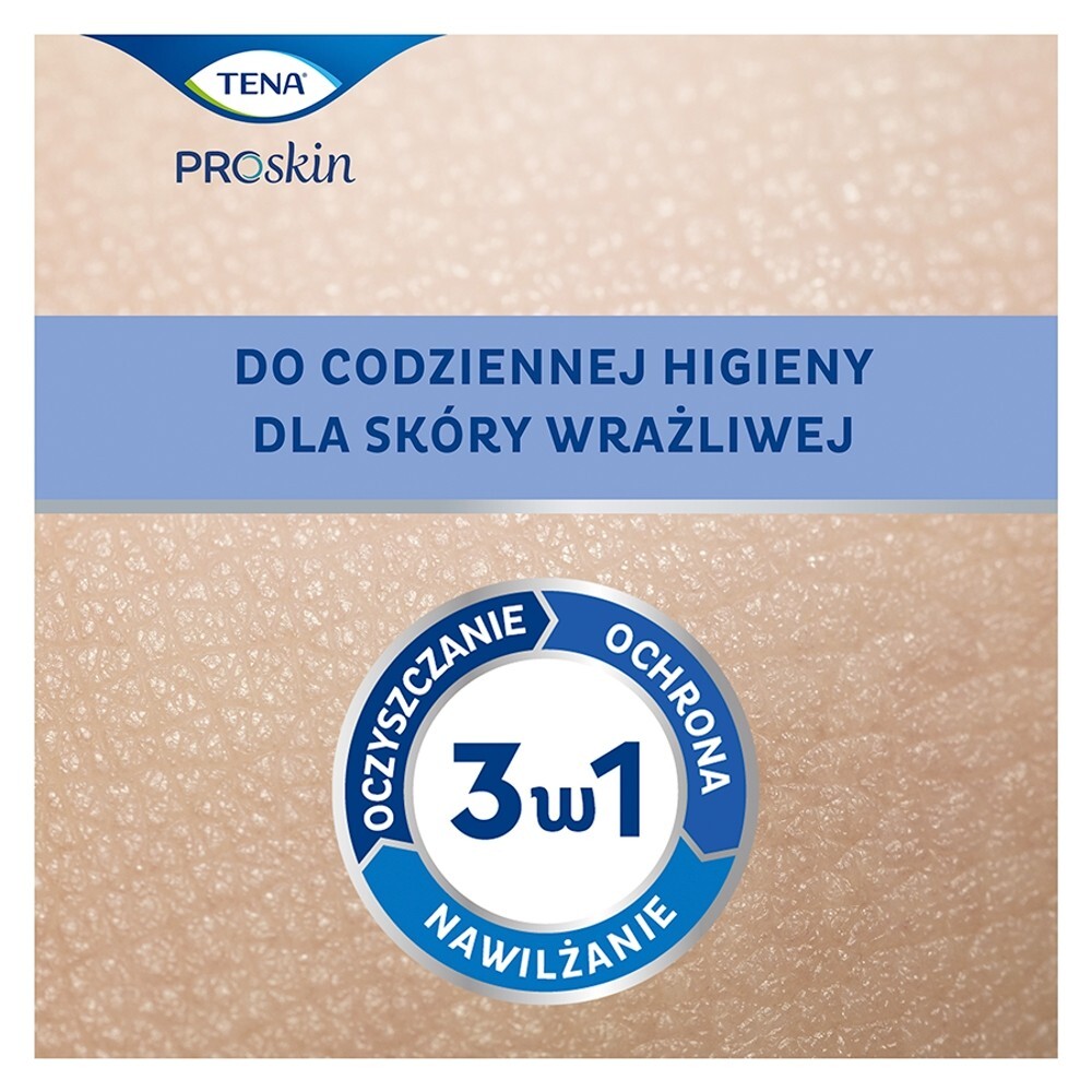 TENA Wet Wipe, chusteczki nawilżane 3w1, duopak, 2 x 48 sztuk