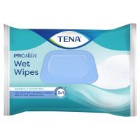 Tena Wet Wipes, chusteczki nawilżane 3w1, z klipsem, 48 sztuk