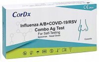 Test CorDx Influenza A/B+ COVID-19/RSV Combo Ag, 1 sztuka