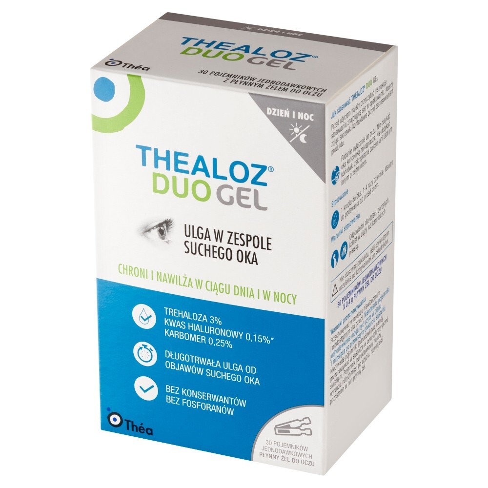 Thealoz Duo Gel, żel płynny do oczu, 0,4 g x 30 sztuk