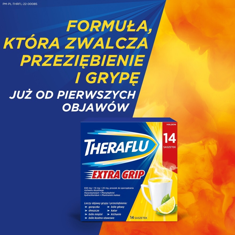 Theraflu ExtraGRIP, proszek do sporządzenia roztworu doustnego, 14 saszetek