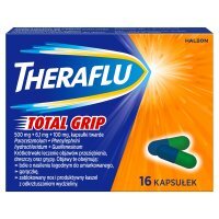 Theraflu Total Grip, kapsułki twarde, 16 sztuk