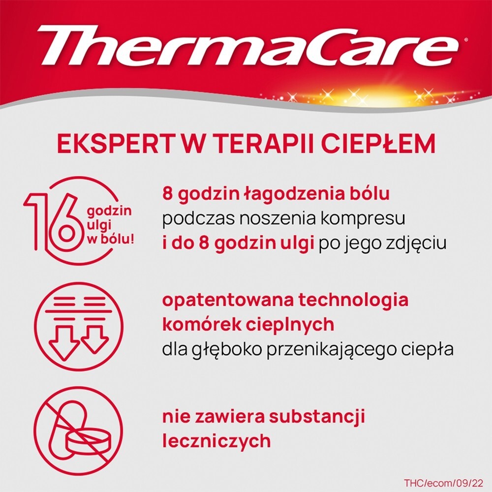 ThermaCare, kompresy rozgrzewające na szyję, ramiona, nadgarstki, 2 sztuki