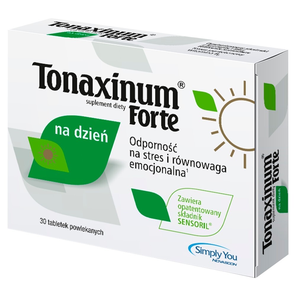 Tonaxinum Forte na dzień, 30 tabletek powlekanych