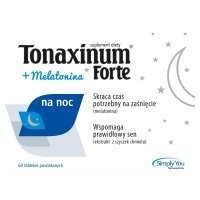 Tonaxinum Forte na noc + Melatonina, 60 tabletek