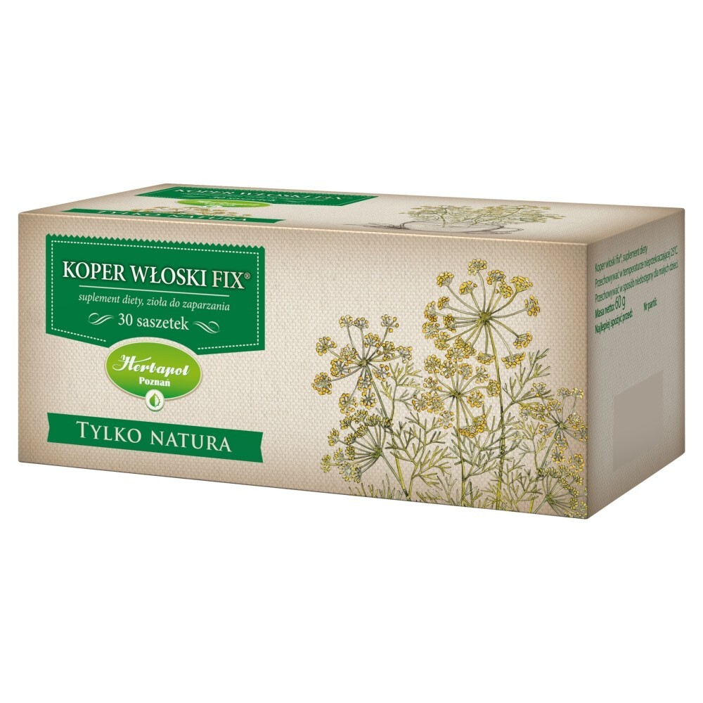 Tylko Natura Suplement diety zioła do zaparzania koper włoski fix 60 g (30 sztuk)