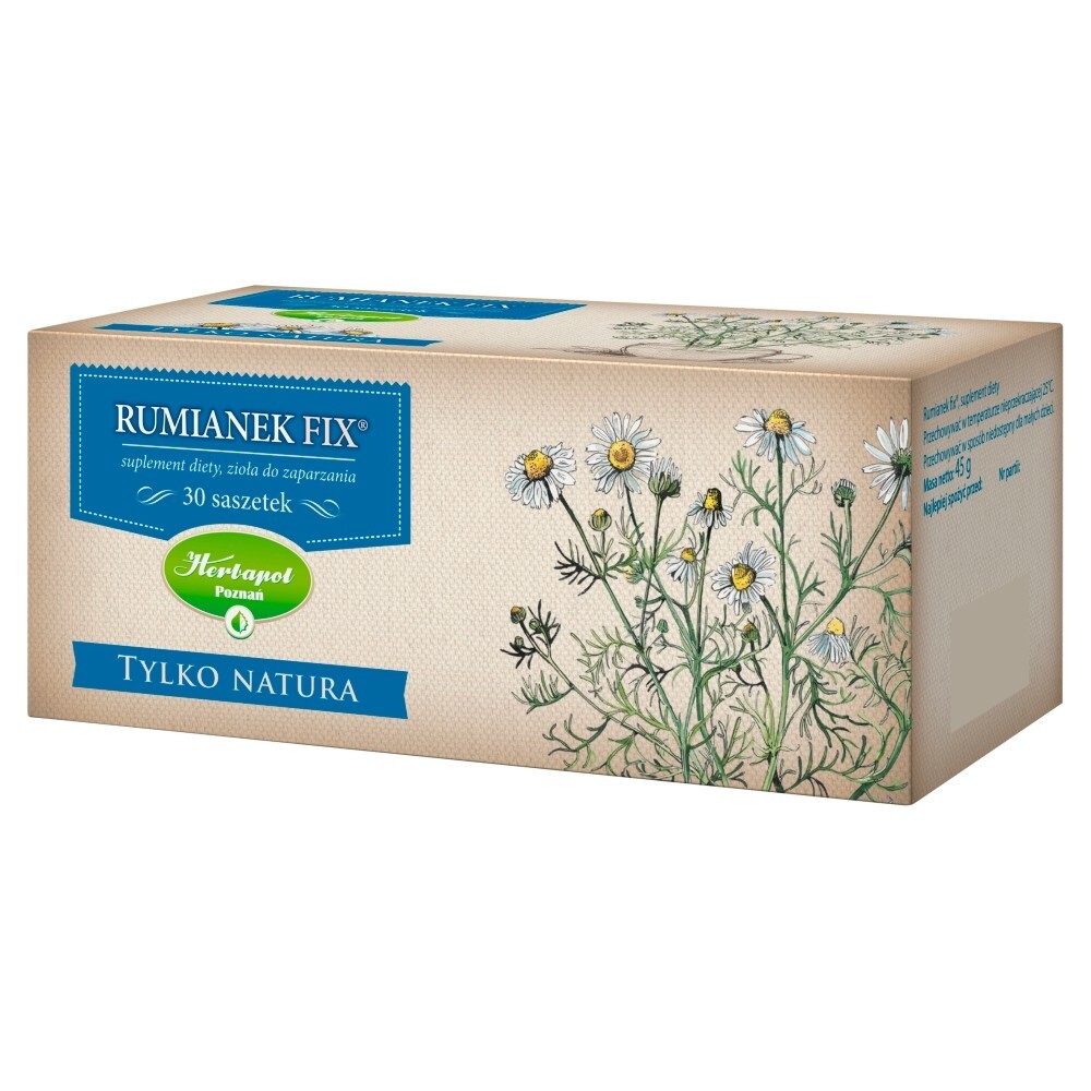 Tylko Natura Suplement diety zioła do zaparzania rumianek fix 45 g (30 sztuk)