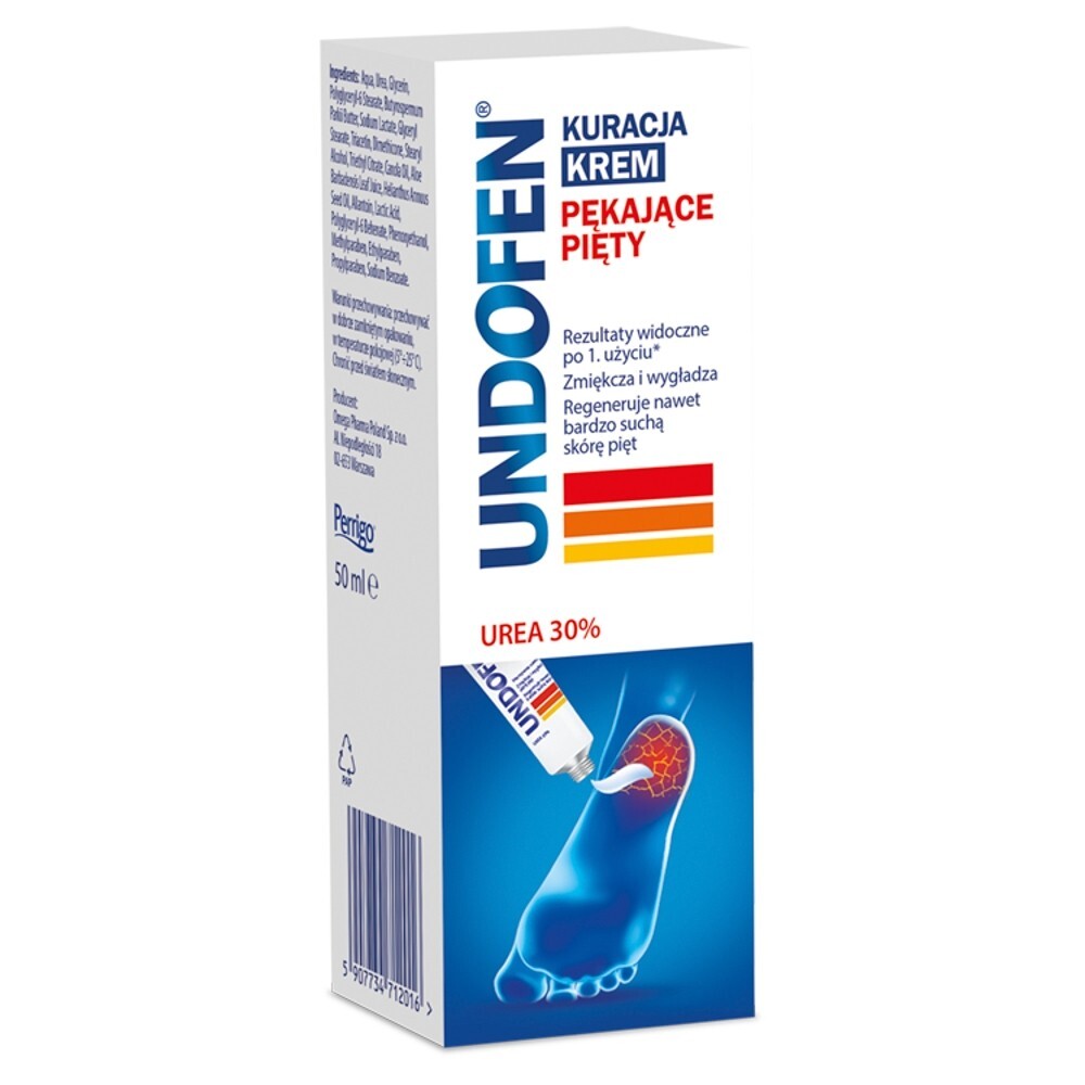 Undofen, Kuracja krem pękające pięty, 50 ml
