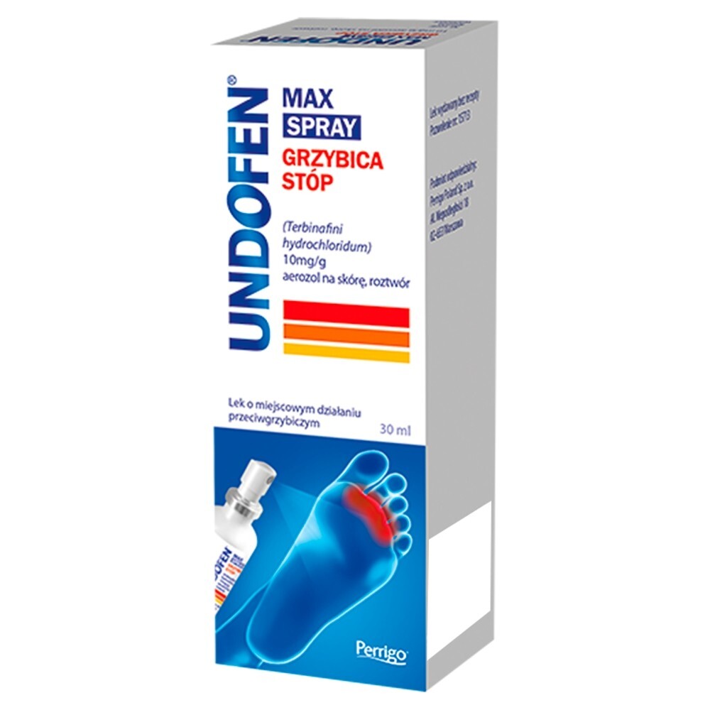 Undofen Max Spray, (10 mg/g), aerozol na skórę, 30 ml