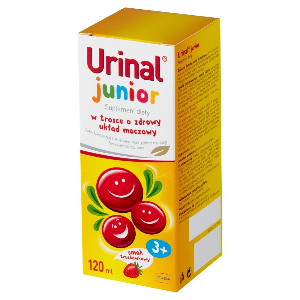 Urinal Junior Suplement diety smak truskawkowy 120 ml