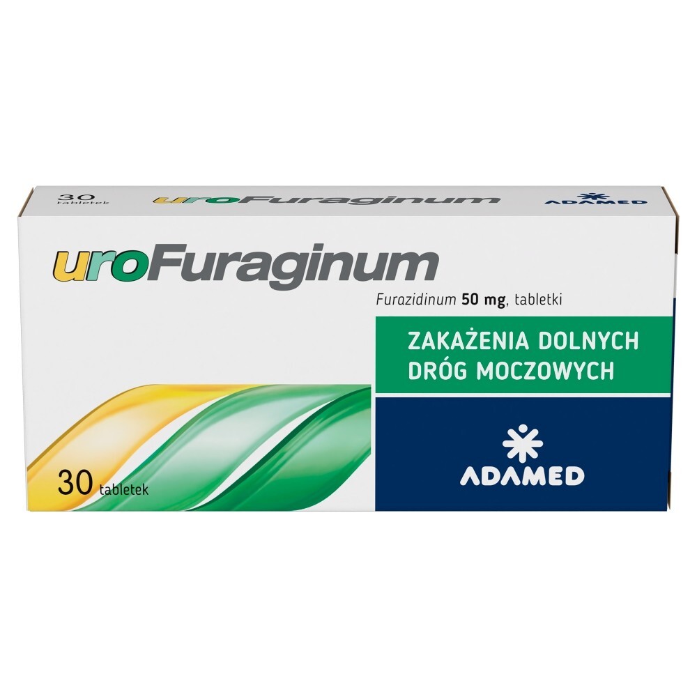 Urofuraginum 50 mg, 30 tabletek