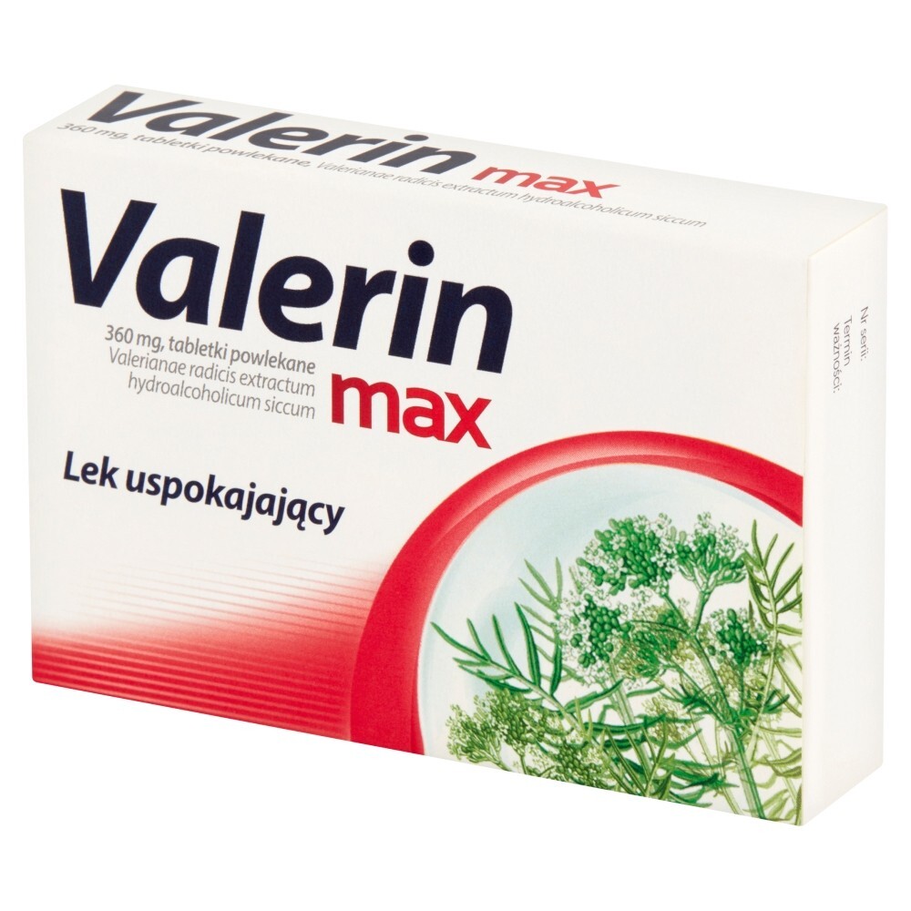 Valerin max Lek uspokajający 10 sztuk