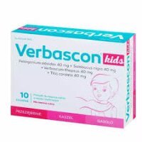 Verbascon Kids, smak malinowy, 10 saszetek