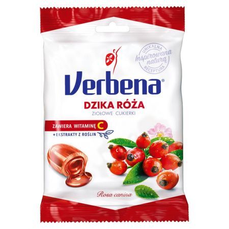 Verbena Dzika Róża, ziołowe cukierki, 60g