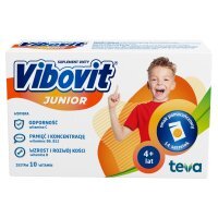 Vibovit Junior o smaku pomarańczowym, proszek, 2 g, 14 saszetek