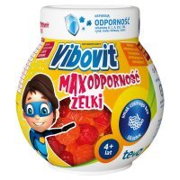 Vibovit Max odporność żelki Suplement diety smak czarnego bzu 225 g (50 sztuk)