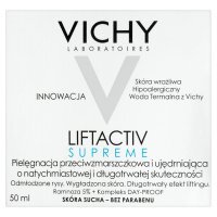Vichy Liftactiv H.A., przeciwzmarszczkowy krem ujędrniający z kwasem hialuronowym do skóry suchej, 50 ml