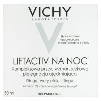 Vichy Liftactiv na noc Kompleksowa przeciwzmarszczkowa pielęgnacja ujędrniająca 50 ml