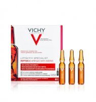 Vichy Liftactiv Specialist Glyco-C, skoncentrowana kuracja przeciw przebarwieniom na noc z kwasem glikolowym, 30 ampułek x 2 ml