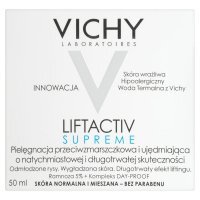 Vichy Liftactiv Supreme, przeciwzmarszczkowy krem ujędrniający do skóry normalnej i mieszanej, 50 ml