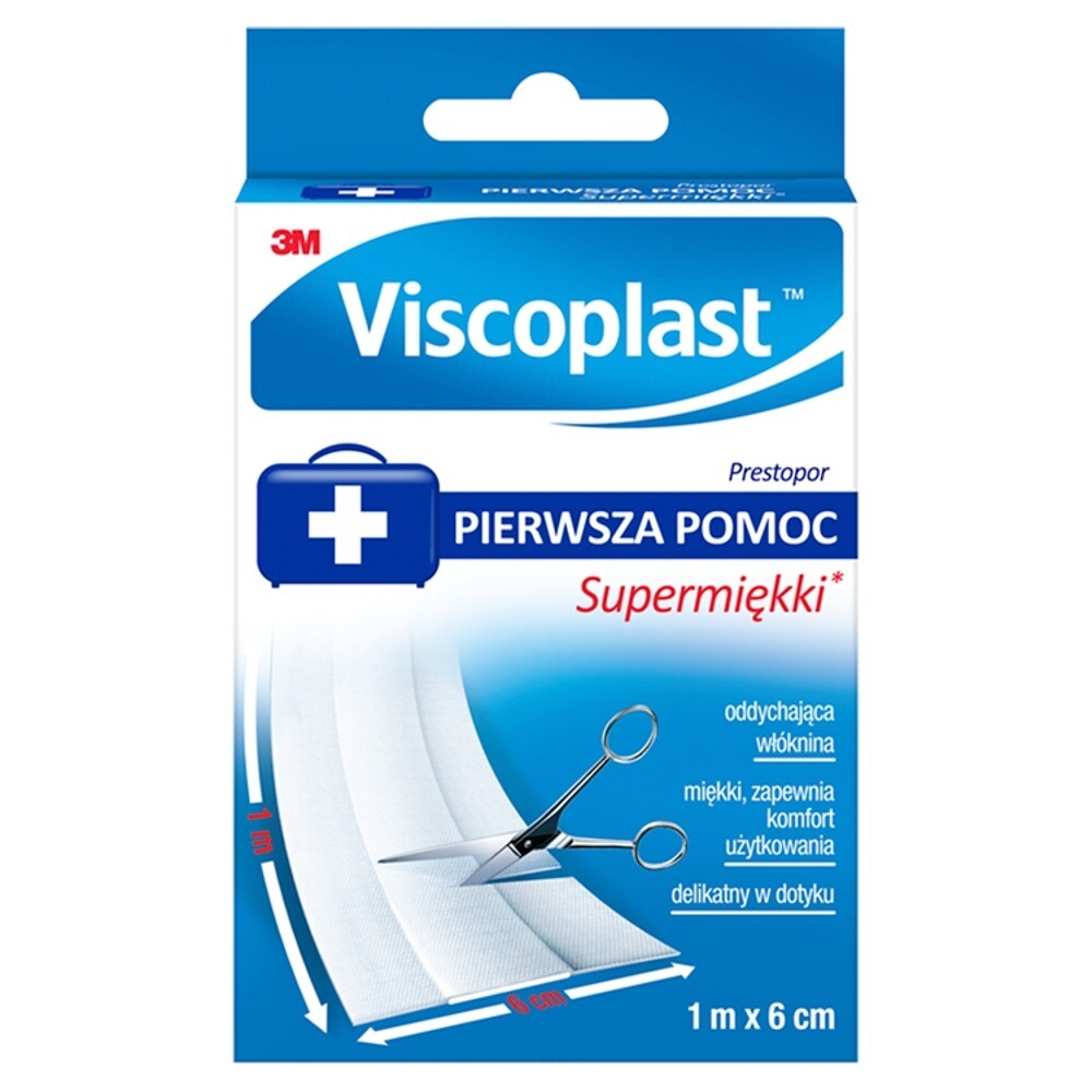 Viscoplast Prestopor Supermiękki plaster do cięcia 1 m x 6 cm