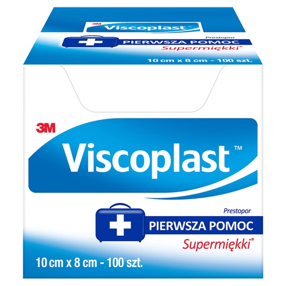 Viscoplast Prestopor Supermiękki plaster do cięcia 10 cm x 8 cm 100 sztuk