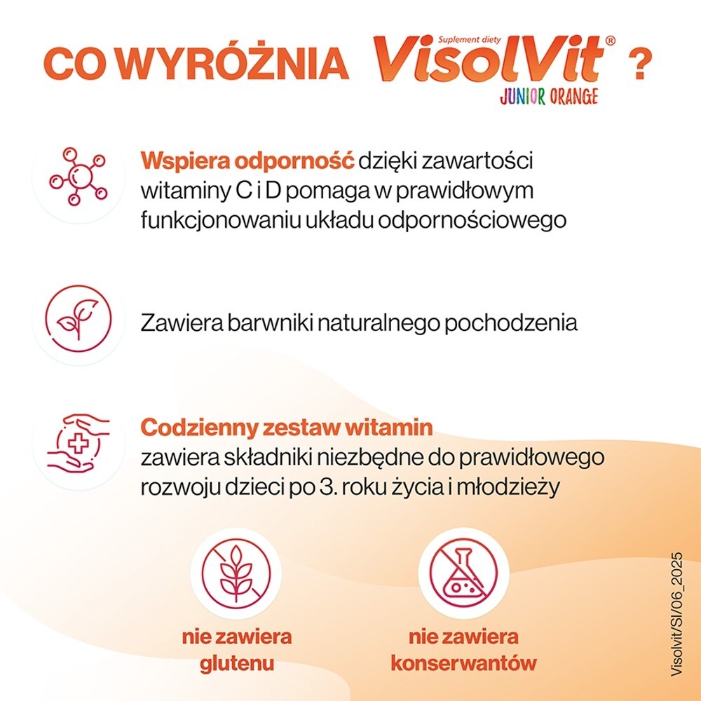 Visolvit Junior Orange, 30 saszetek
