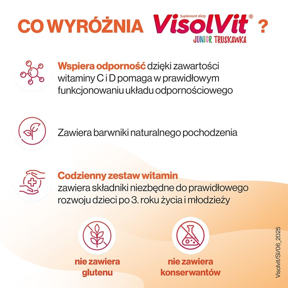 Visolvit Junior Truskawka, 30 saszetek