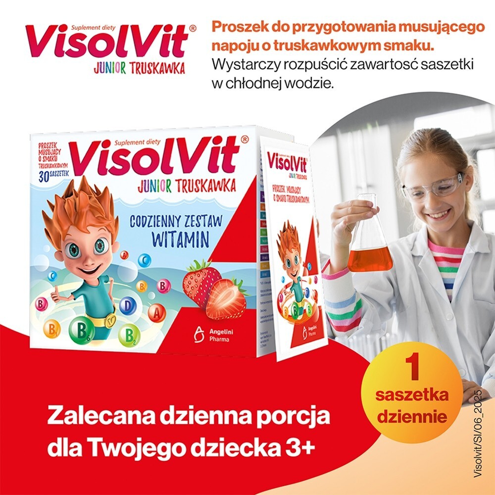 Visolvit Junior Truskawka, 30 saszetek