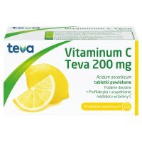 Vitaminum C Teva 200 mg tabletki powlekane 50 sztuk